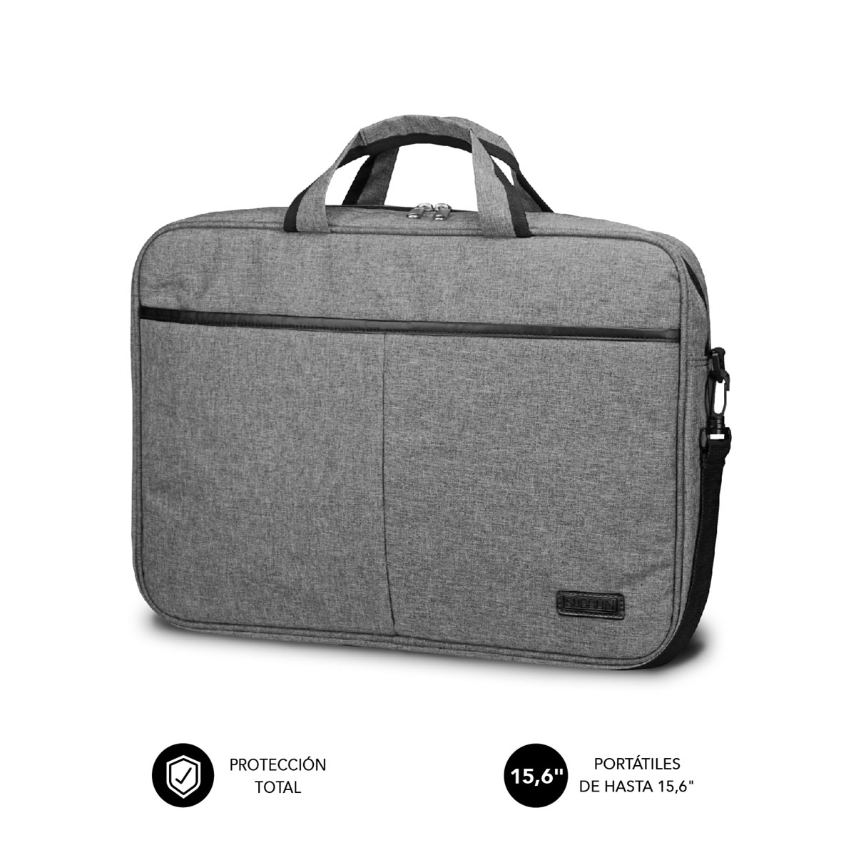 SUBBLIM Maletin Elite Laptop Bag 15,6" Grey