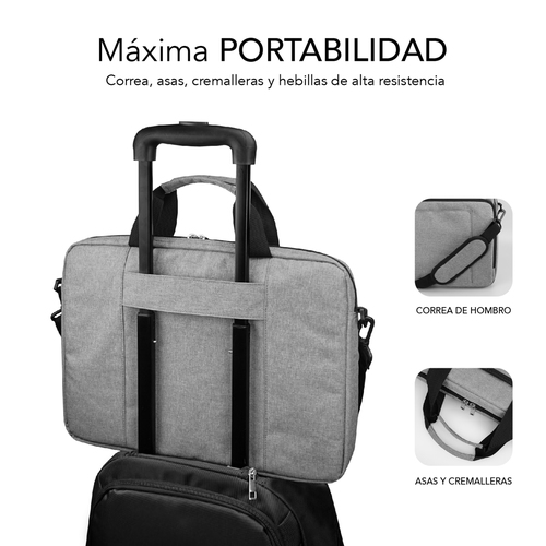 SUBBLIM Maletin Air Padding Laptop bag 13,3-14" Grey