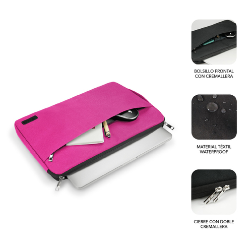 SUBBLIM Maletin Urban Laptop Sleeve 13,3-14" Pink