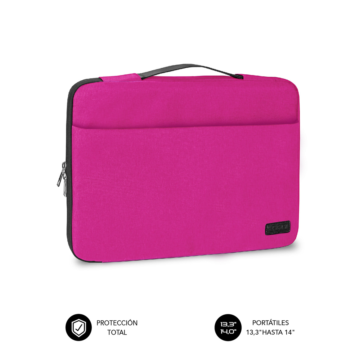 SUBBLIM Maletin Funda Ordenador Elegant Laptop Sleeve 13,3-14" Pink