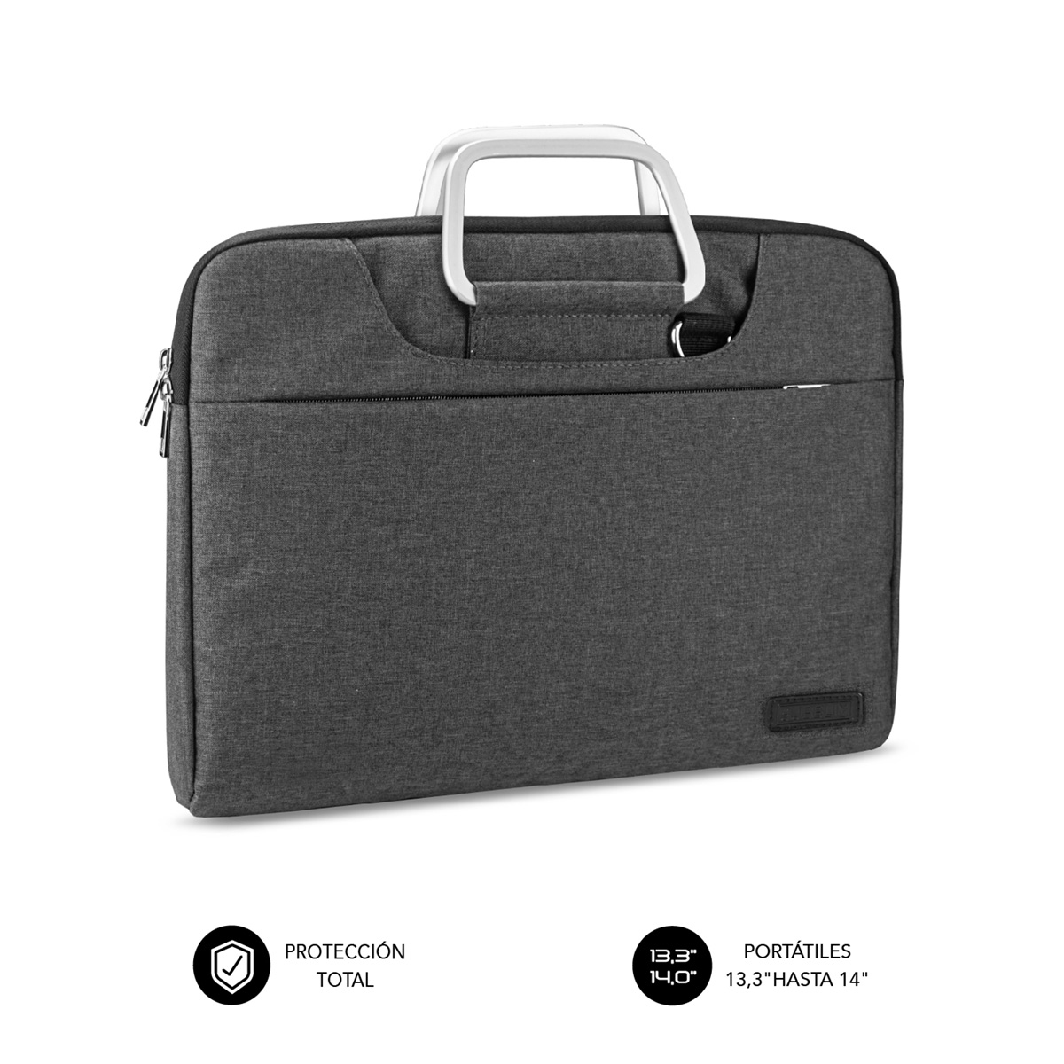 SUBBLIM Maletin Business Laptop Sleeve 13,3-14" Grey