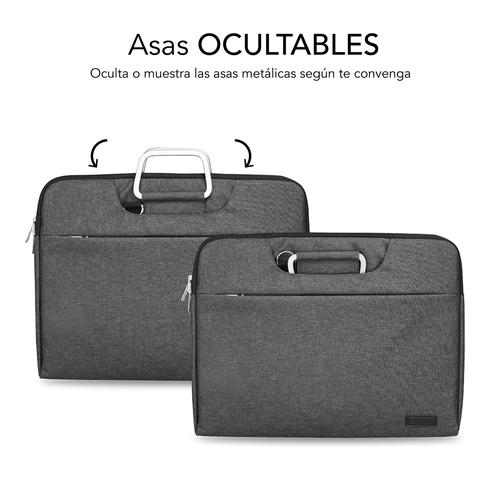 SUBBLIM Maletin Business Laptop Sleeve 13,3-14" Grey
