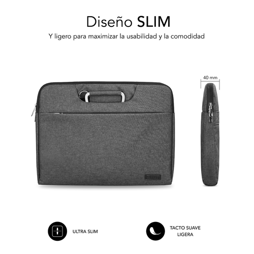 SUBBLIM Maletin Business Laptop Sleeve 13,3-14" Grey