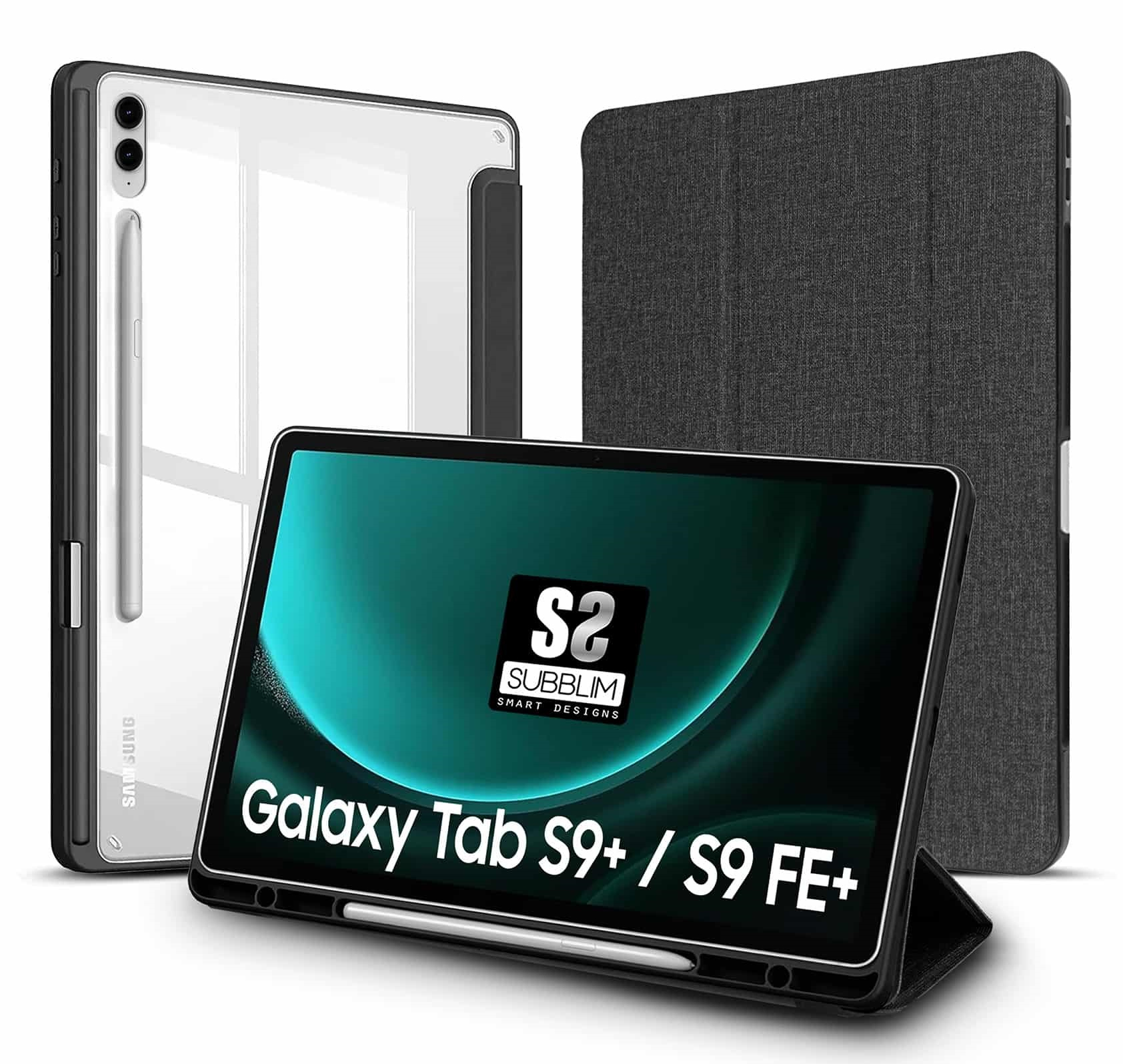 SUBBLIM Clear Shock Case Samsung  S9+/S9 FE+ 12,4"