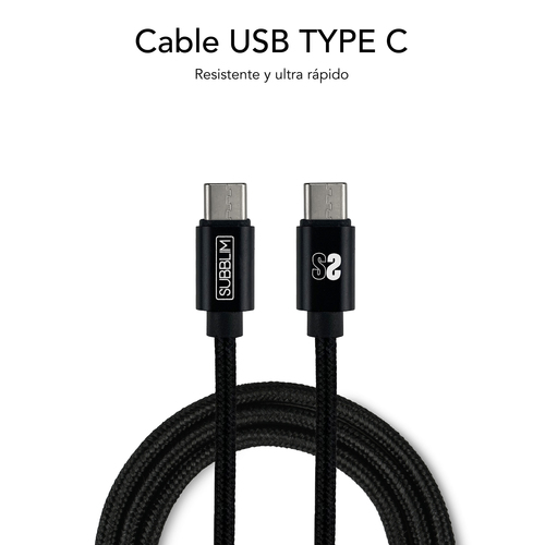 SUBBLIM Cargador Smart charger PD25W+QC3.0+C to C/Lightning cable B
