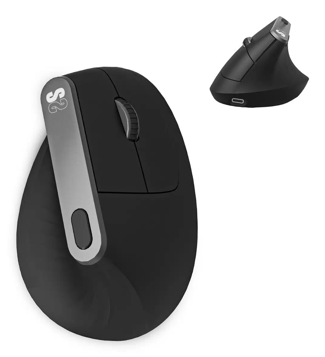 SUBBLIM NATURE VERTICAL ERGO DUAL MOUSE BATTERY BLACK