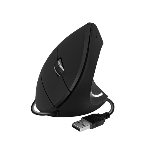 SUBBLIM GLIDE VERTICAL ERGO WIRED MOUSE BLACK