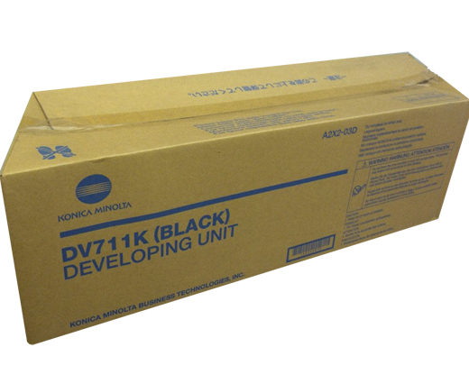 Konica Minolta Development Unit, original, negro bizhub C654, C754, DV 711 K