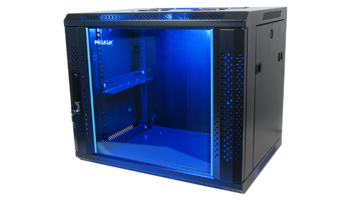 PHASAK Rack mural 19" Phasak Pro  9U  600x450 Montado (Incluyen 2 vent, bolsa tornilleria)