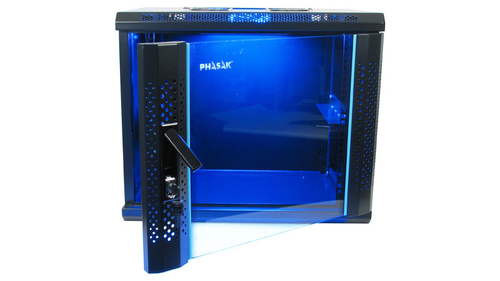 PHASAK Rack mural 19" Phasak Pro  9U  600x450 Montado (Incluyen 2 vent, bolsa tornilleria)