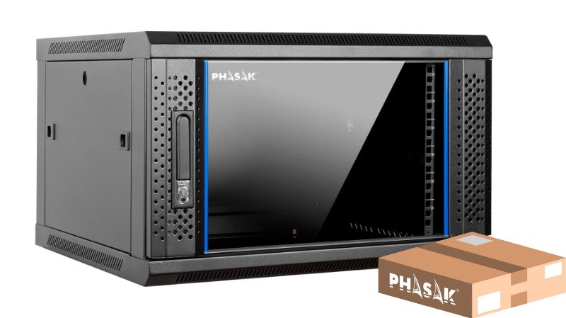 PHASAK Rack mural 19" Phasak Eco 16U  542x450 Desmontado (Envio Flat Pack)