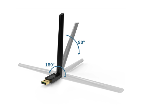 Conceptronic Adaptador Bluetooth 5.3 EDR USB  Con Antena Externa 100M Hasta 5 dispositivos