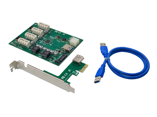 Conceptronic Tarjeta Expansion Puertos PCIex1 a 4x PCIex1