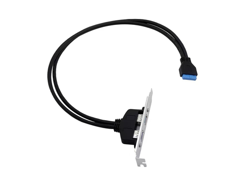 Conceptronic Adaptador USB 3.0 Placa Base Conector 19 Pins Hembra a  2xUSB-A