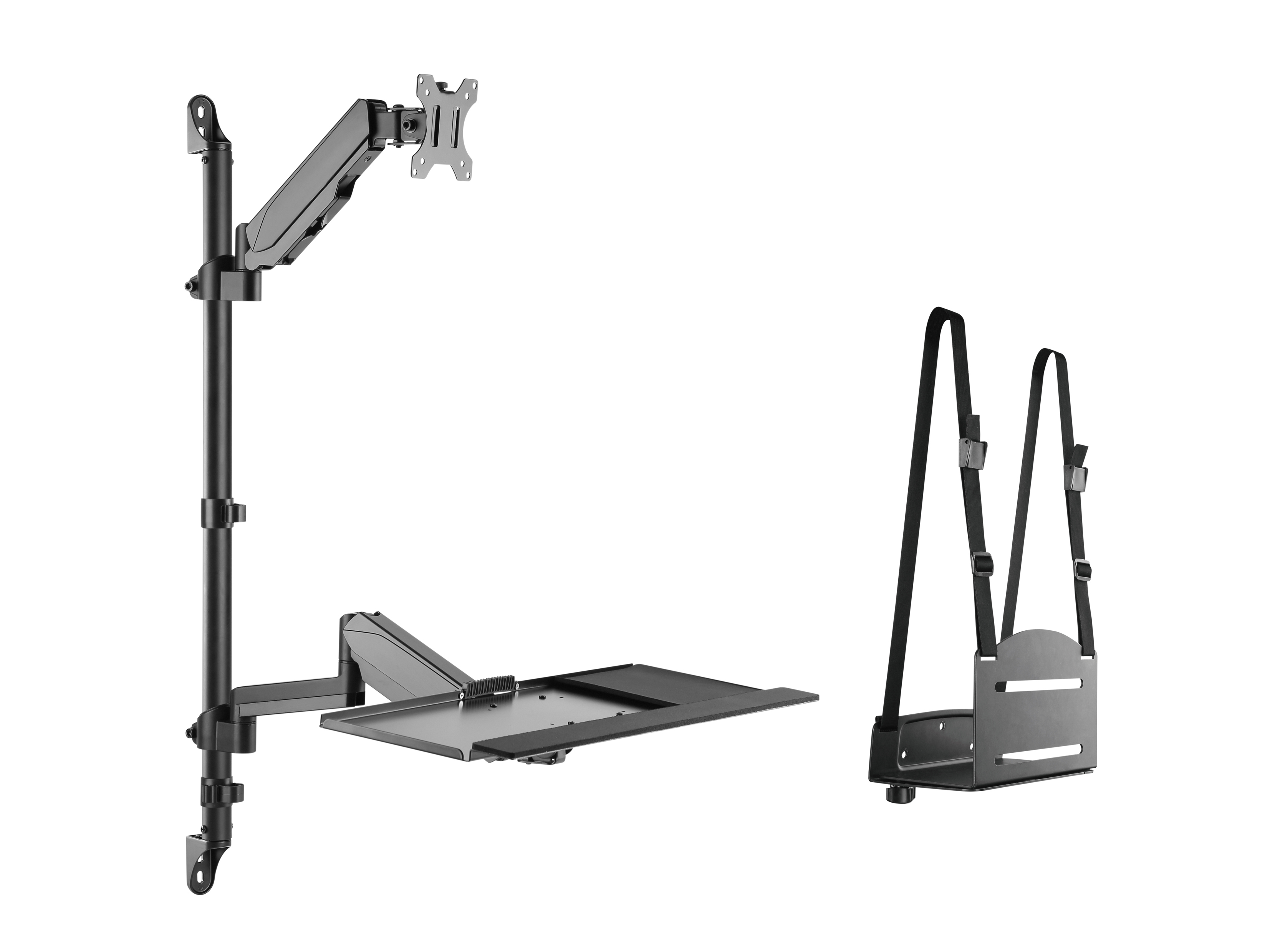Equip Soporte de Pared Workstation 1 Pantalla 17"-32" 8KG Color Negro