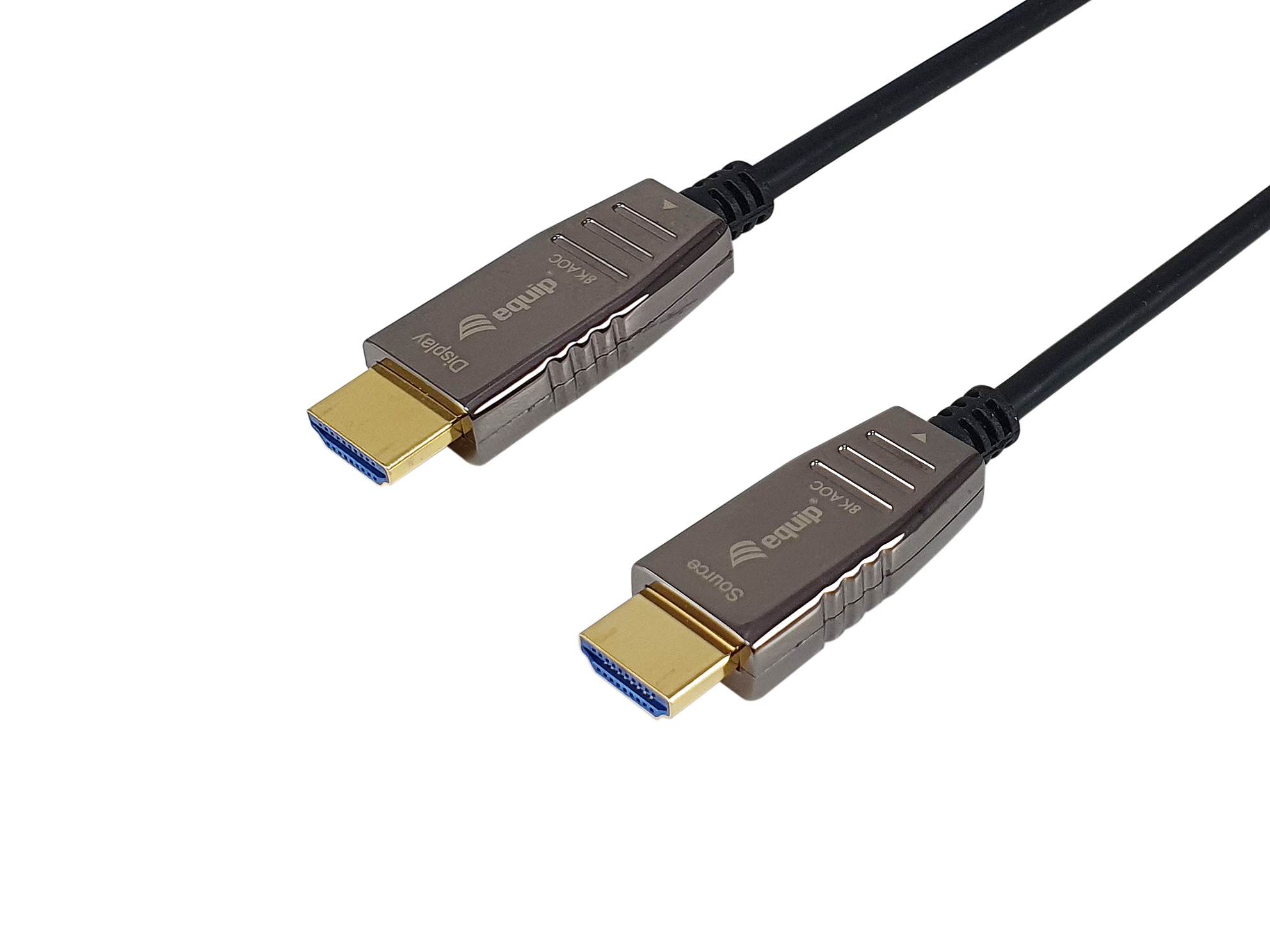 Equip Cable HMDI 2.1 Optico Activo Macho Macho 8K/60Hz Color Negro 50m