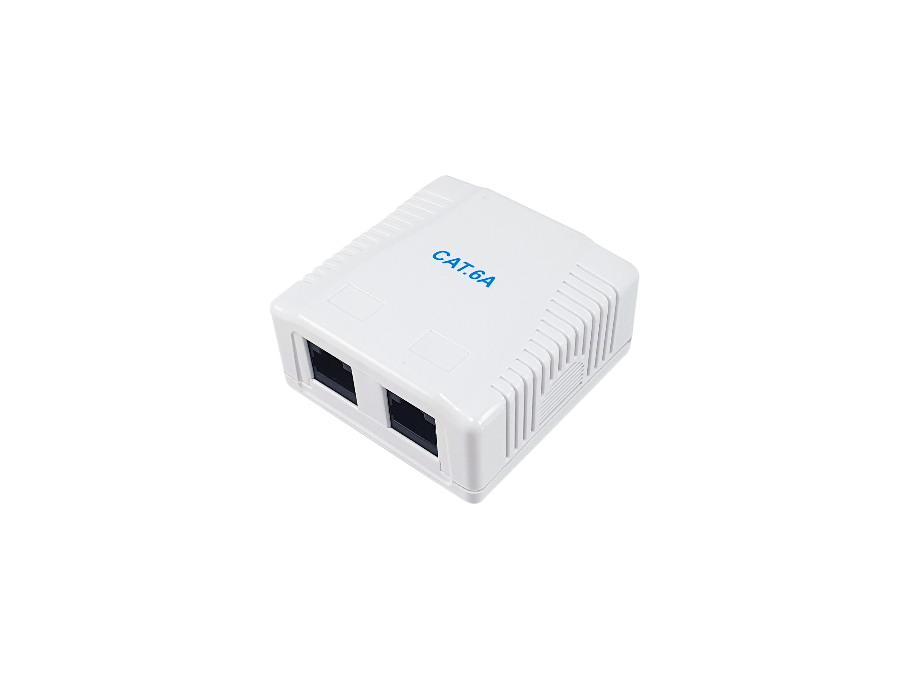 Equip Roseta Superficie RJ45 Cat.6A UTP 2 Puertos Color Blanco