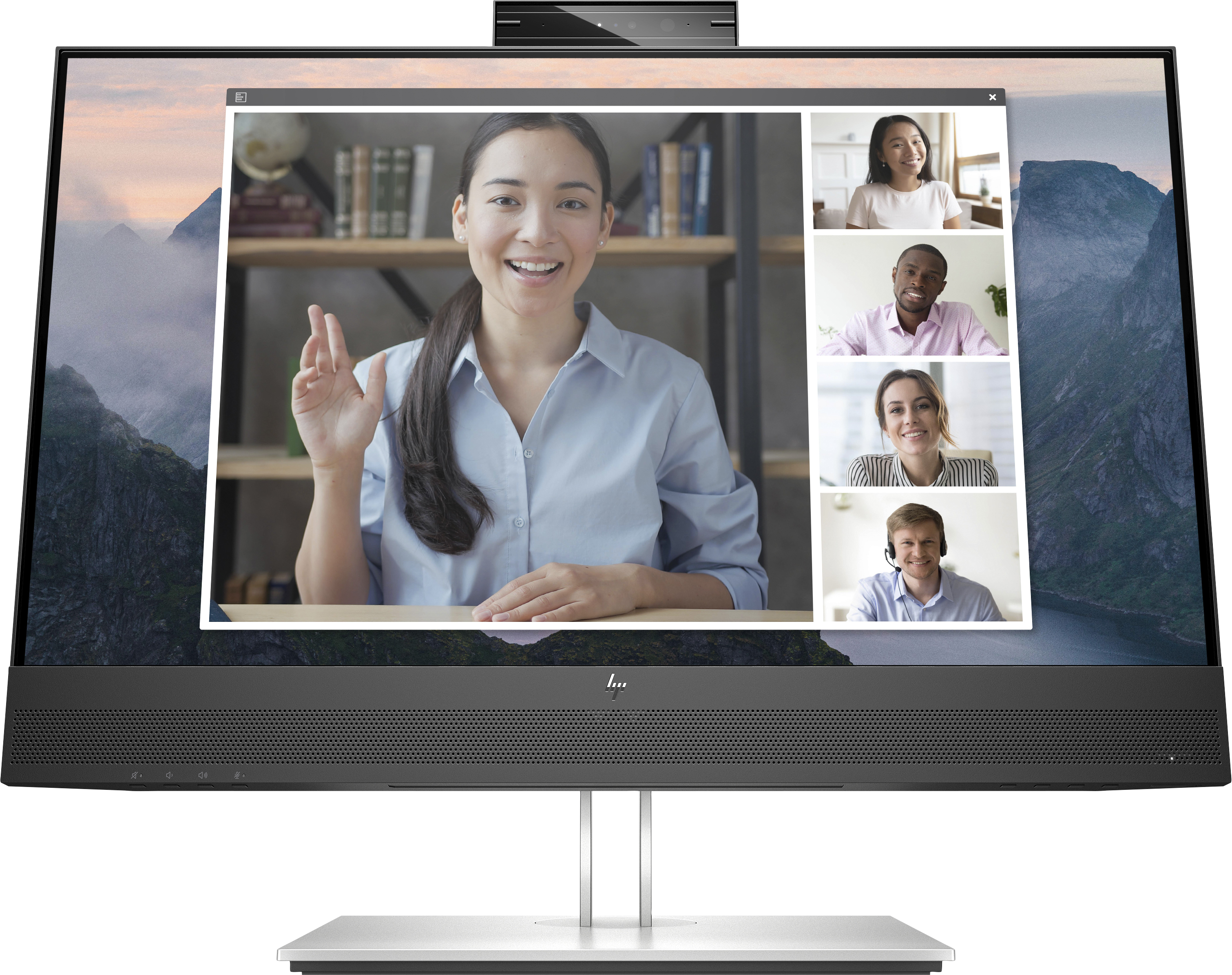 HP KIT 2 Monitores E24mv G4 / 23,8" / FHD / VGA-HDMI-DisplayPort-USB(A) / Regulable Altura / Webcam