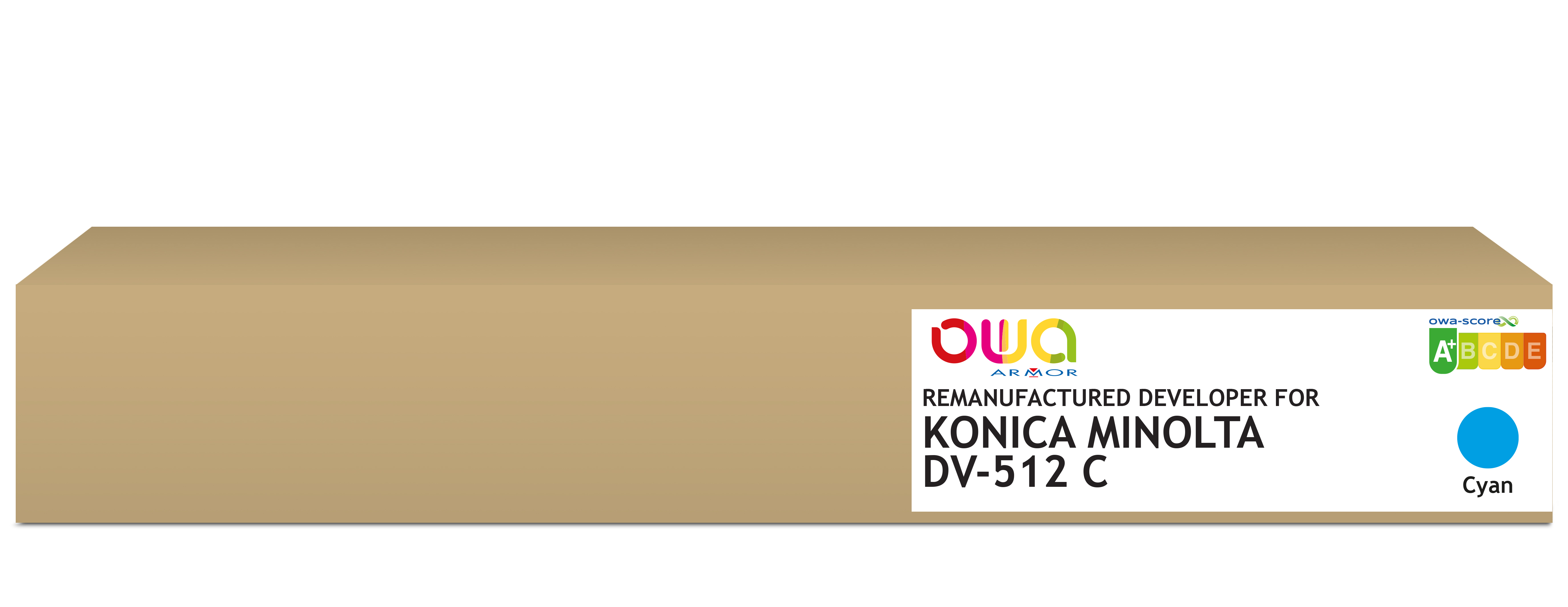 ARMOR OWA Developer Remanufactured A2XN0KD para KONICA MINOLTA DV-512 C Cian