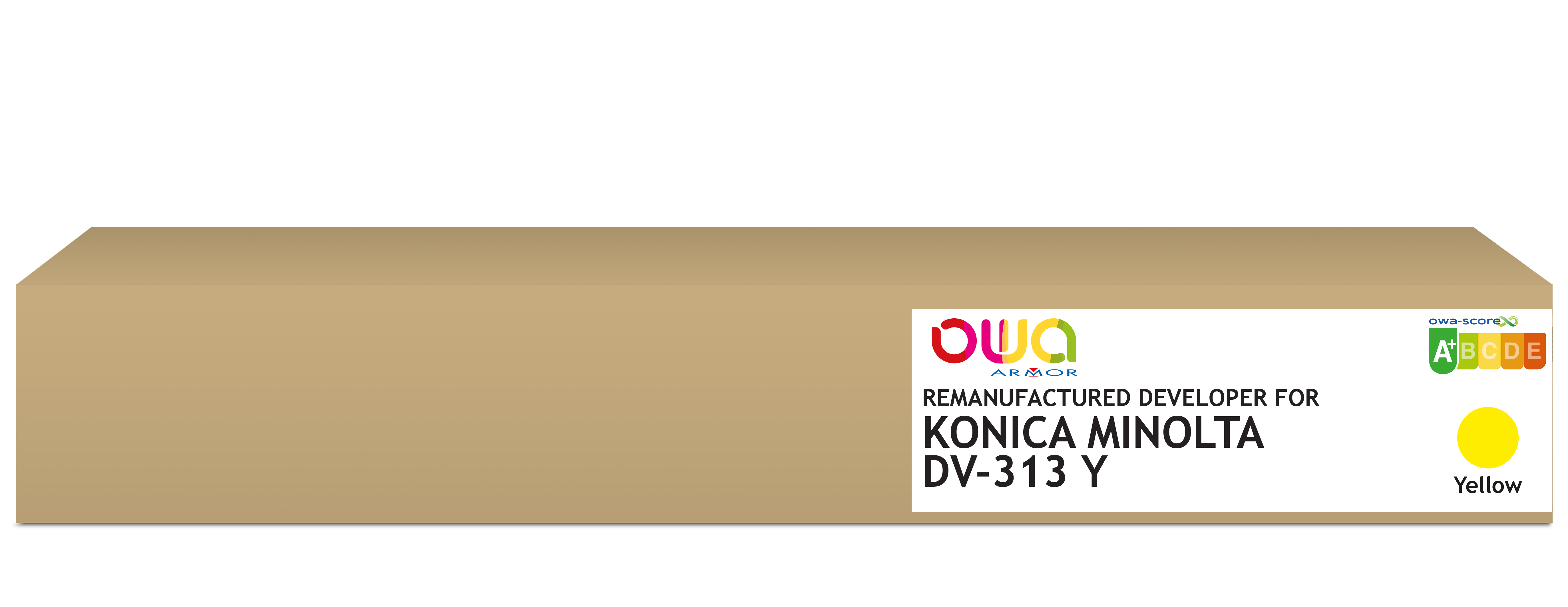 ARMOR OWA Developer Remanufactured A7U408D A2XN08D para KONICA MINOLTA DV-512 Y Amarillo 600000 p