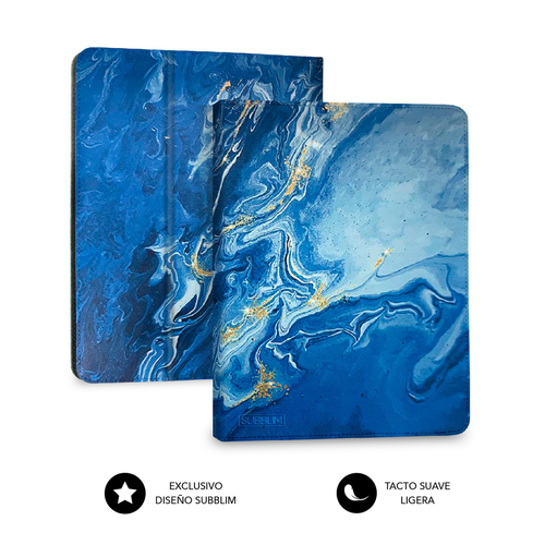 SUBBLIM funda de tablet con teclado bluetooth Keytab Pro BT Trendy Marmol Azul