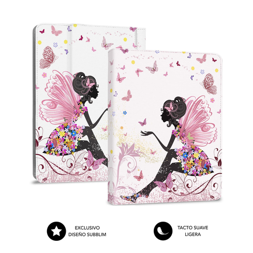 SUBBLIM funda de tablet con teclado usb KEYTAB USB 11" Hadas