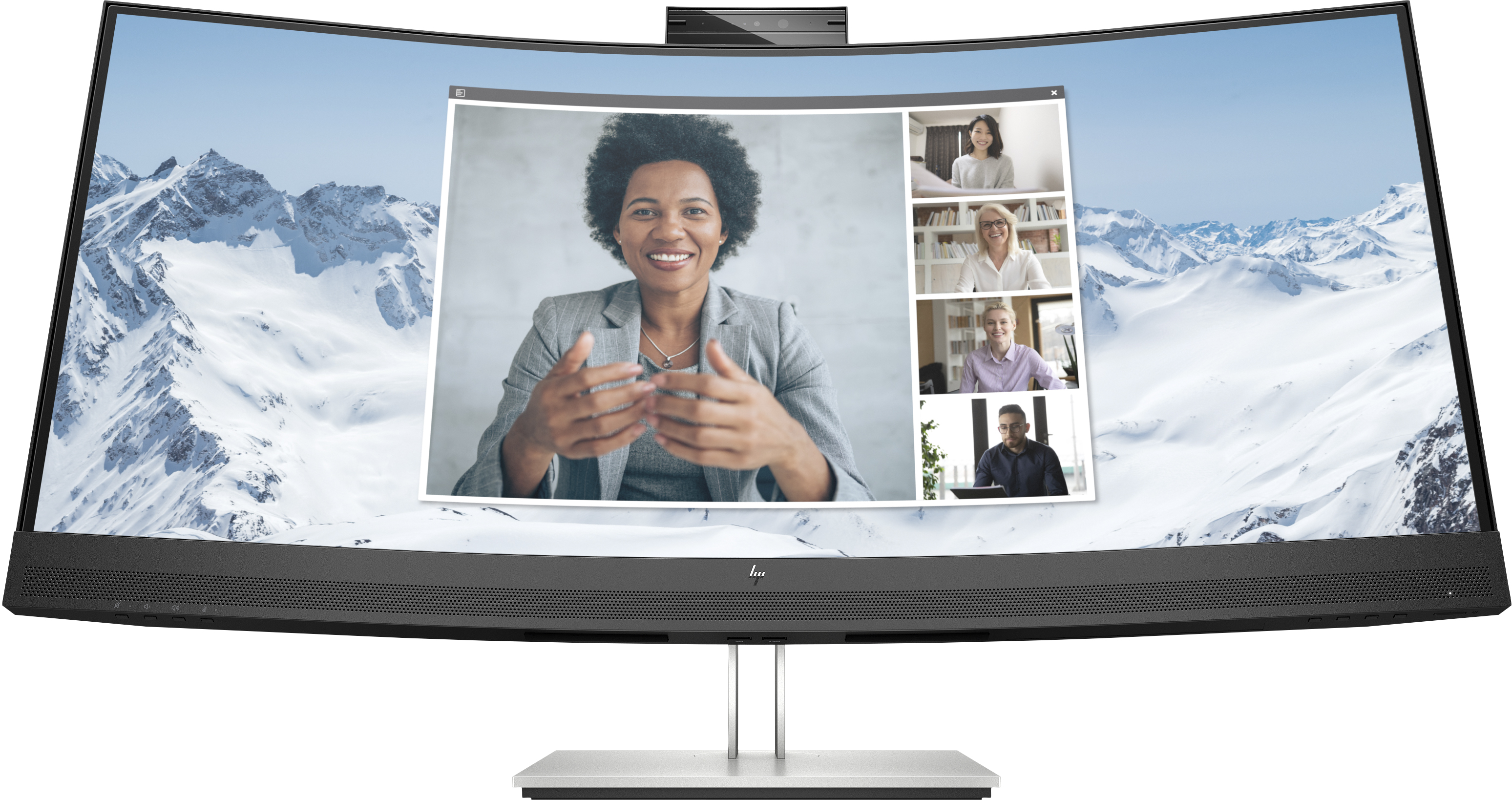 HP KIT 2 Monitores E34m G4 / 34" / WQHD / HDMI-DisplayPort-USB(A)-USB(C) / Regulable Altura / Webcam / Curvo
