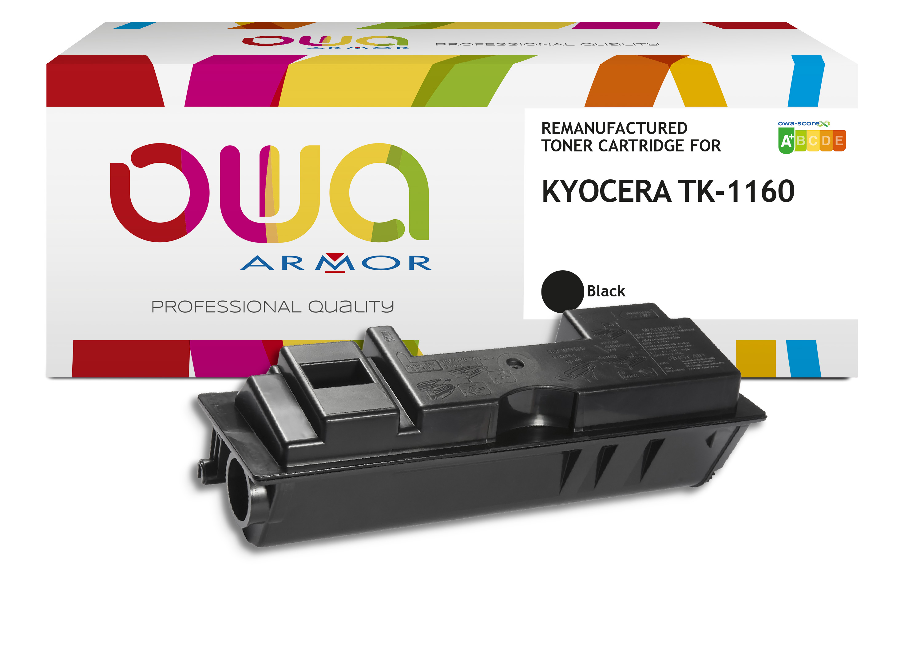 ARMOR OWA Toner remanufactured para KYOCERA TK1160 Black