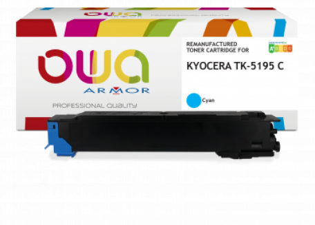 ARMOR OWA Toner remanufactured 1T02R4CNL0 para KYOCERA TK5195 C Cyan 7000p