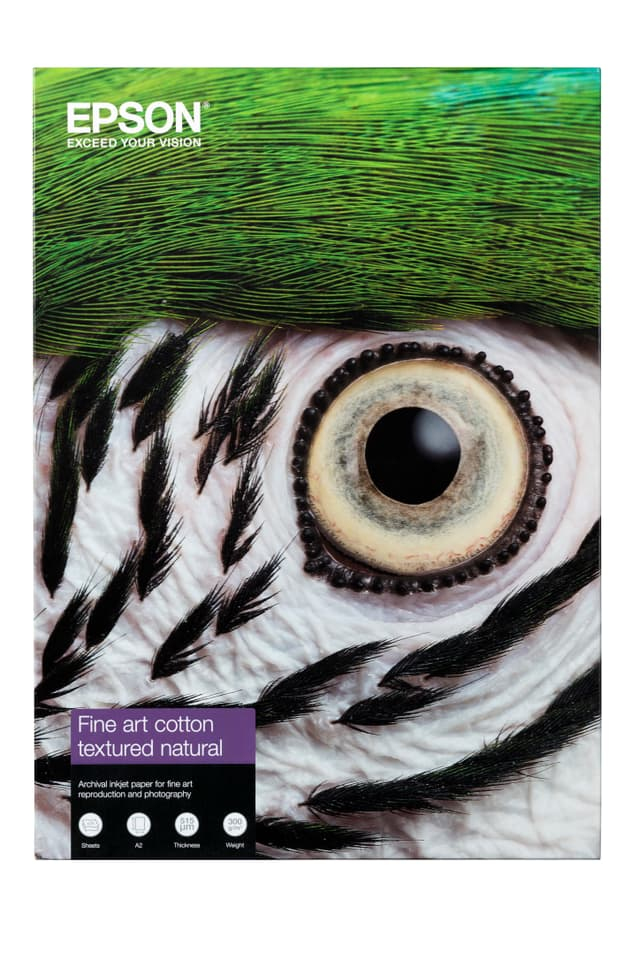 Epson GF Papel Fine Art Cotton Textured Natural II, A4 25 Sheets