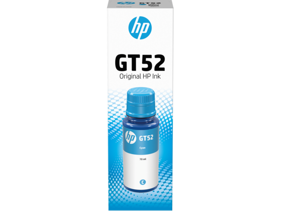 HP Botellas de tinta GT52 Cian