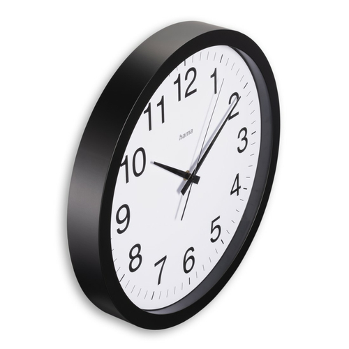 HAMA Reloj de Pared Aruba, Negro