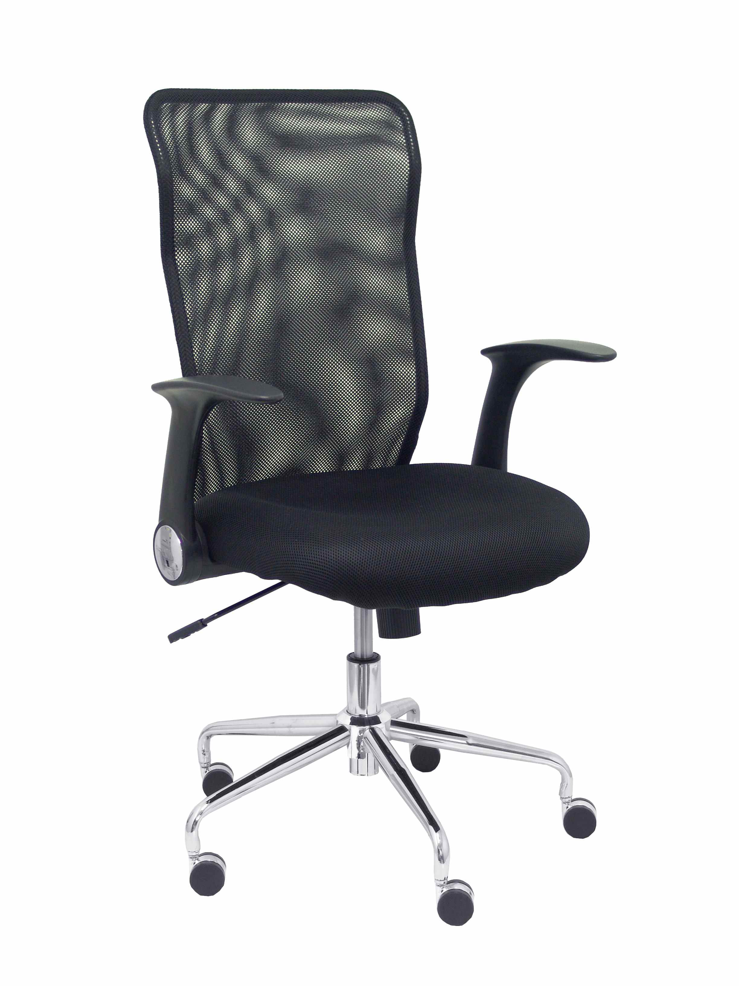 PIQUERAS Y CRESPO Silla Minaya respaldo malla negro asiento 3D negro