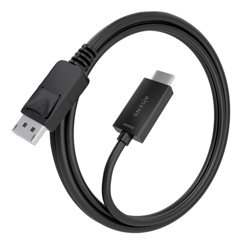 AISENS - CABLE CONVERSOR DISPLAYPORT A HDMI 4K@60HZ, DP/M-HDMI/M, NEGRO, 2.0M
