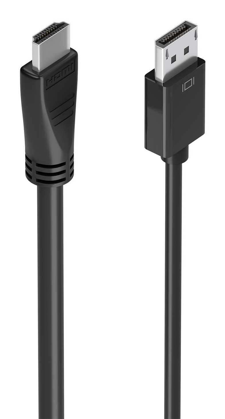 AISENS - CABLE CONVERSOR DISPLAYPORT A HDMI 4K@60HZ, DP/M-HDMI/M, NEGRO, 5.0M