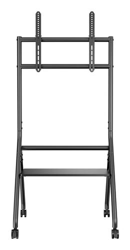 AISENS - SOPORTE DE SUELO ECO CON RUEDA, 1 BANDEJA PARA PANTALLA INTERACTIVA/TV 80KG DE 37-86, NEGRO