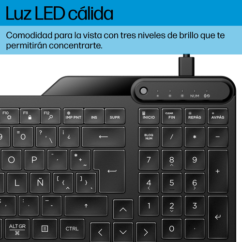 HP Teclado 405 multidispositivo retroiluminado