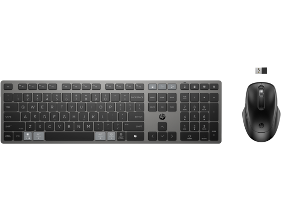 HP Combo 725 Teclado + Raton recargables multidispositivo inalambricos