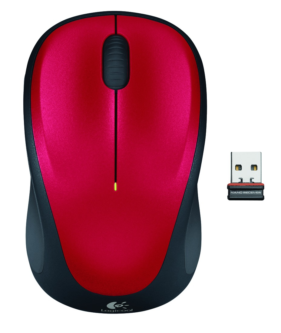 LOGITECH Raton M235 Inalambrico Rojo