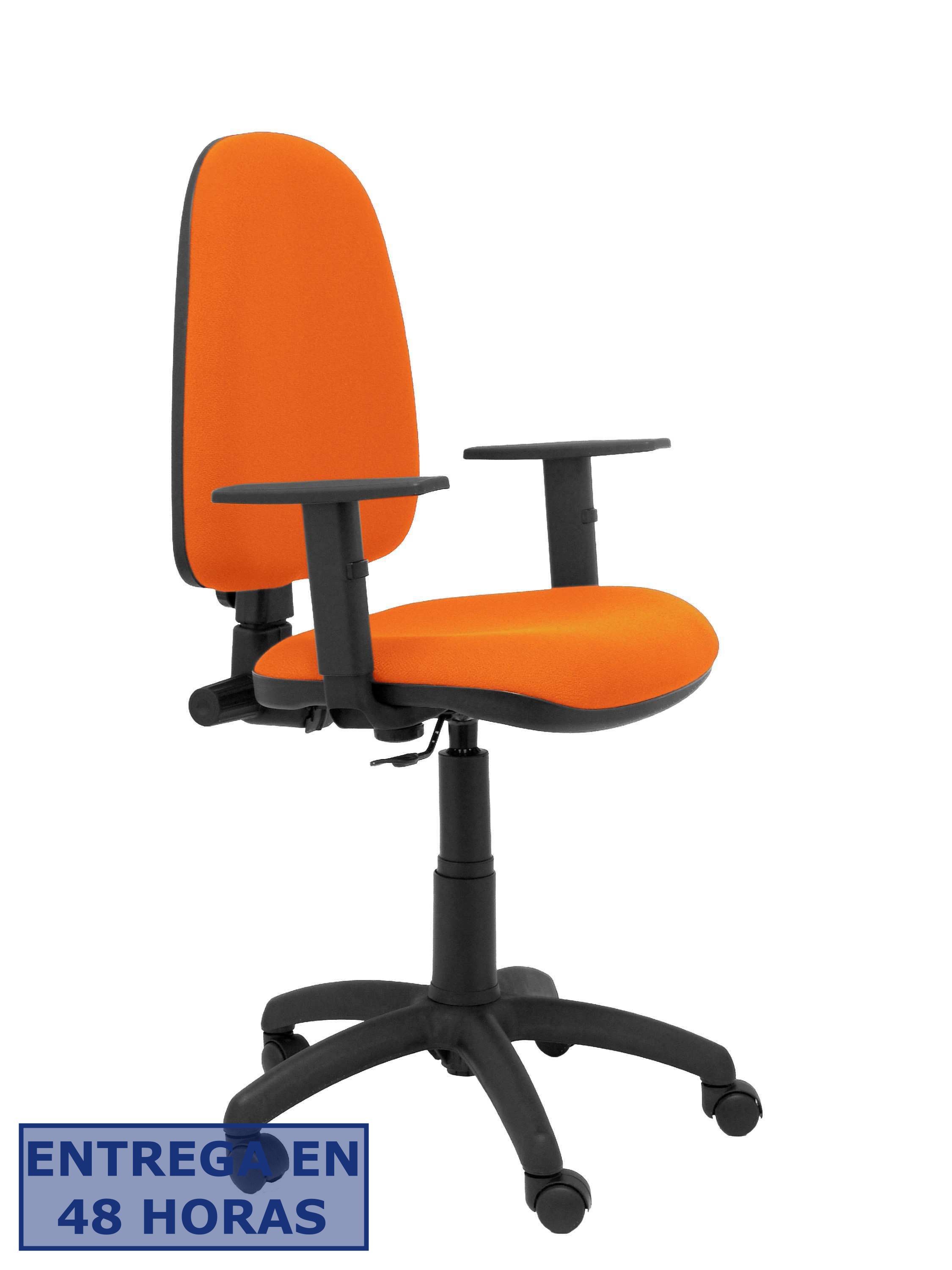 PIQUERAS Y CRESPO Silla Aýna bali naranja brazos regulables