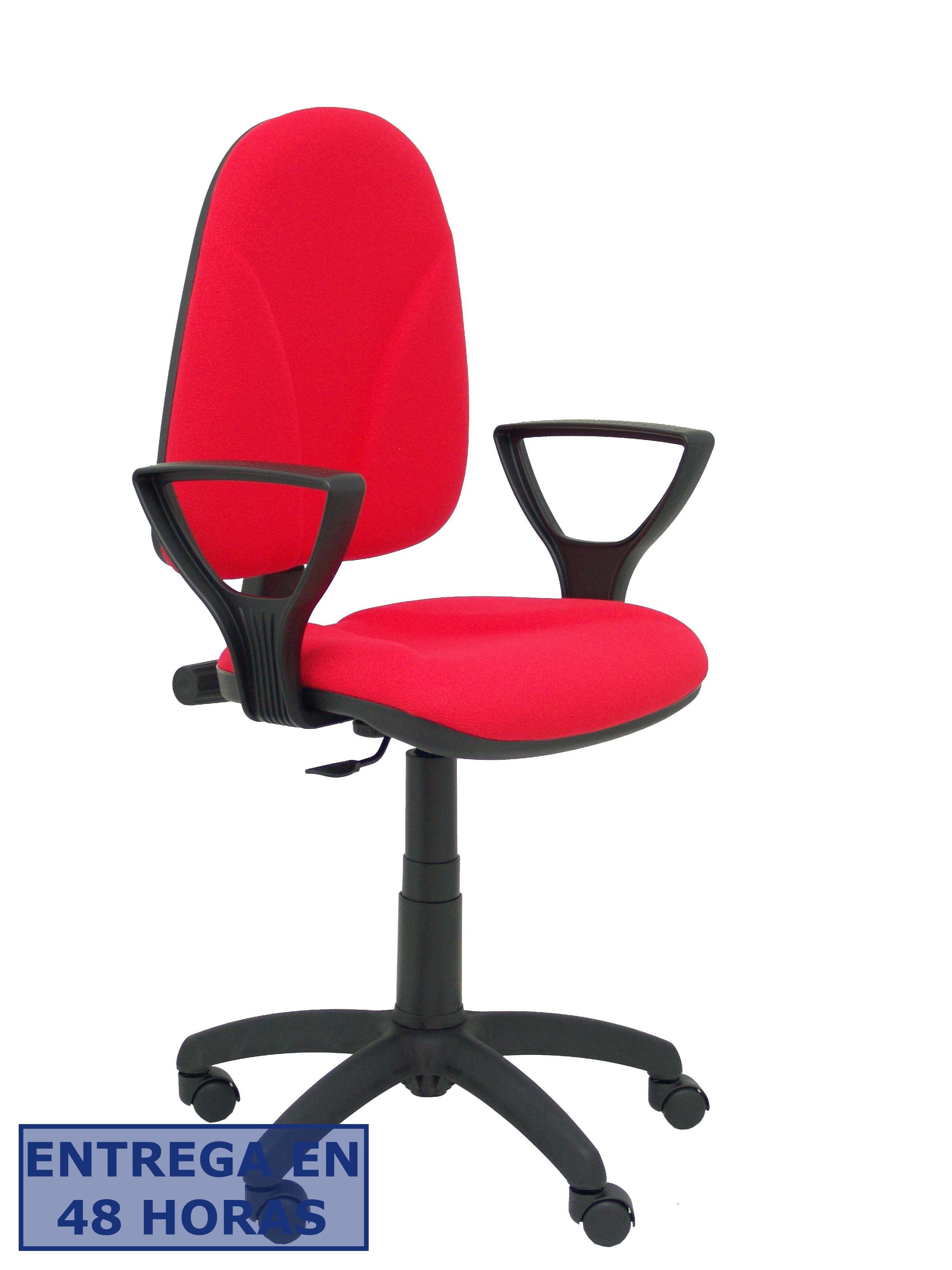 PIQUERAS Y CRESPO Silla Algarra CP bali rojo brazos fijos