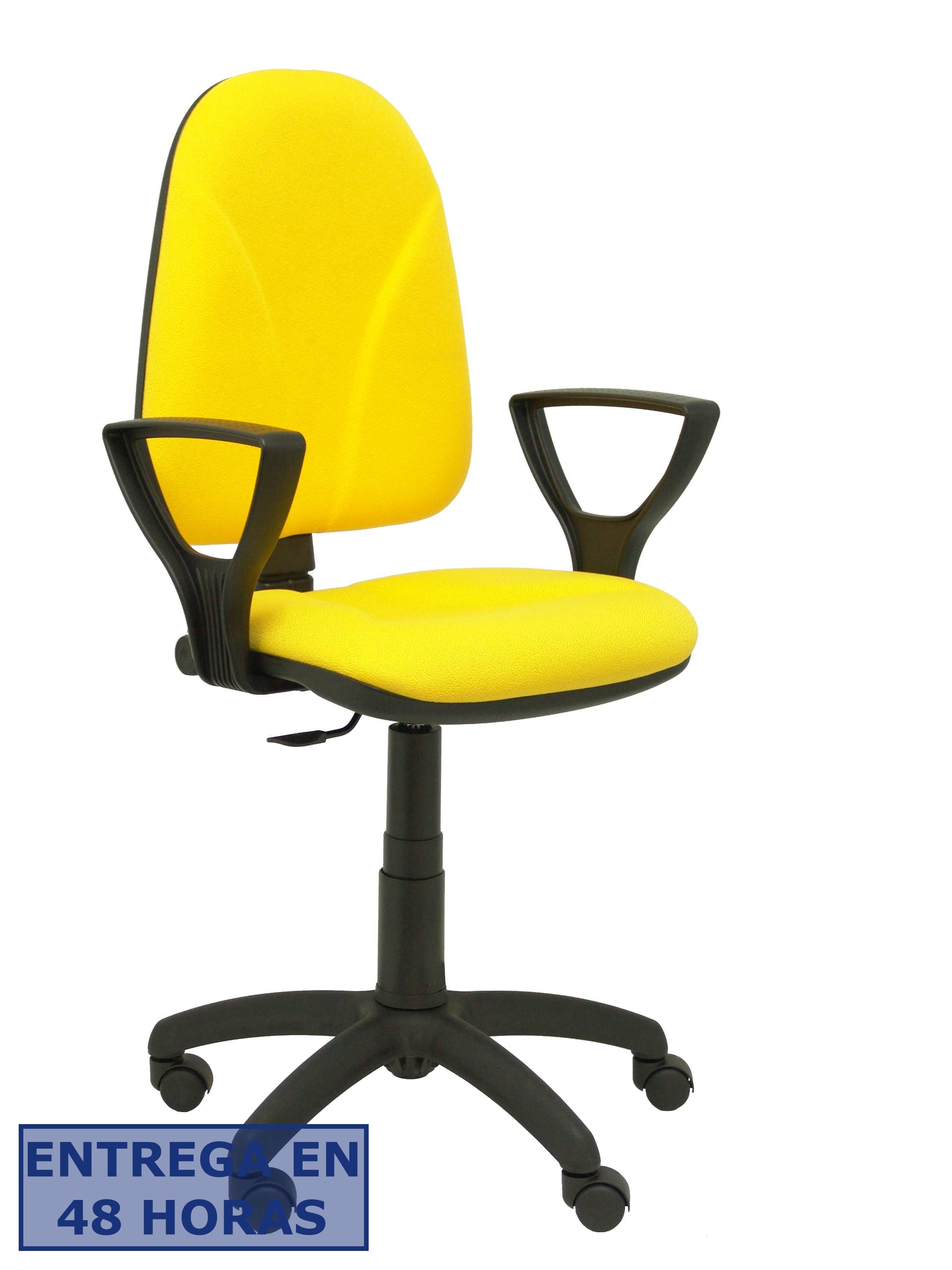 PIQUERAS Y CRESPO Silla Algarra CP bali amarillo brazos fijos