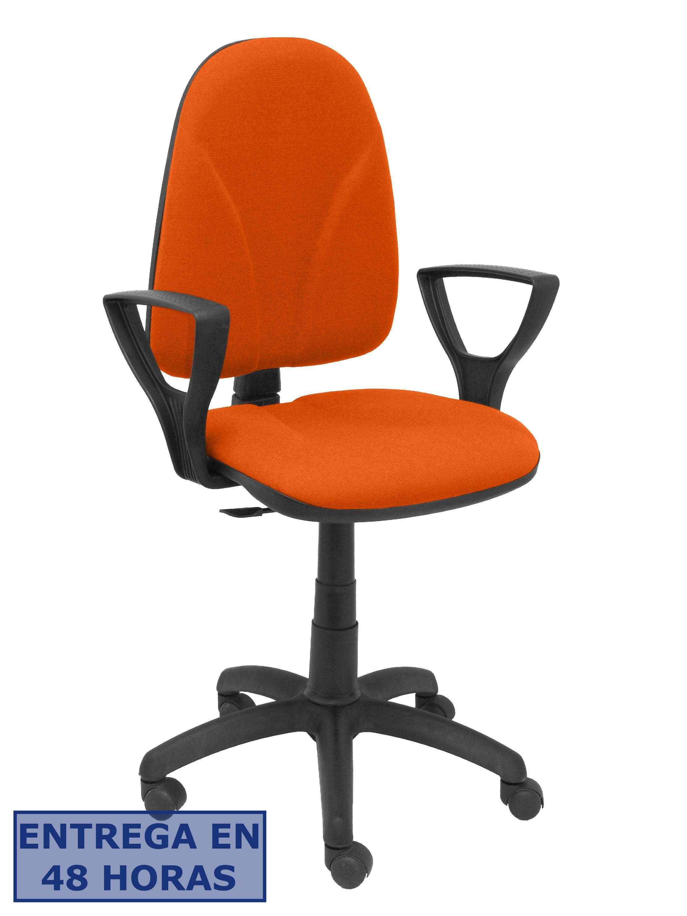 PIQUERAS Y CRESPO Silla Algarra CP bali naranja brazos fijos