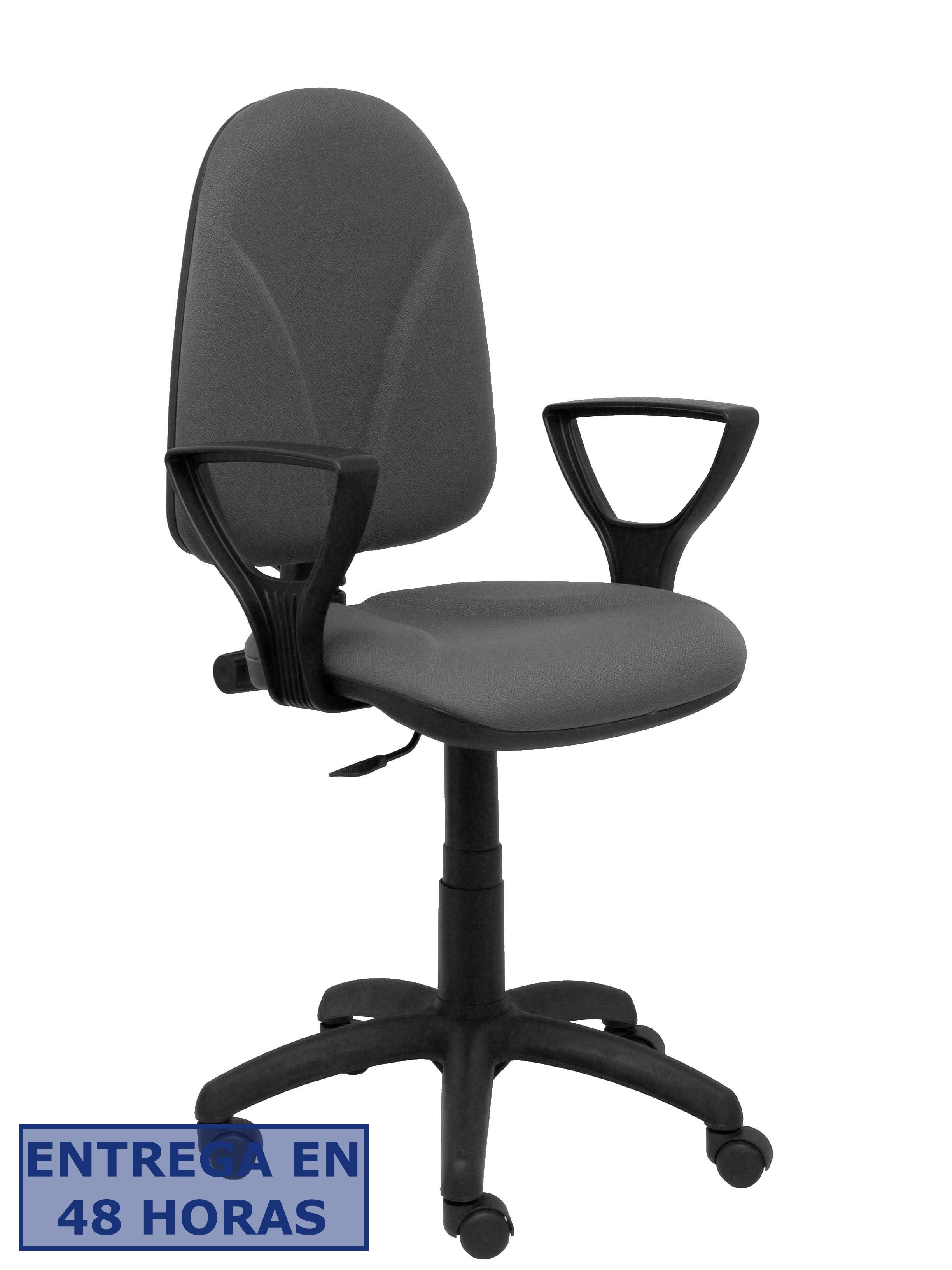 PIQUERAS Y CRESPO Silla Algarra CP bali gris oscuro brazos fijos