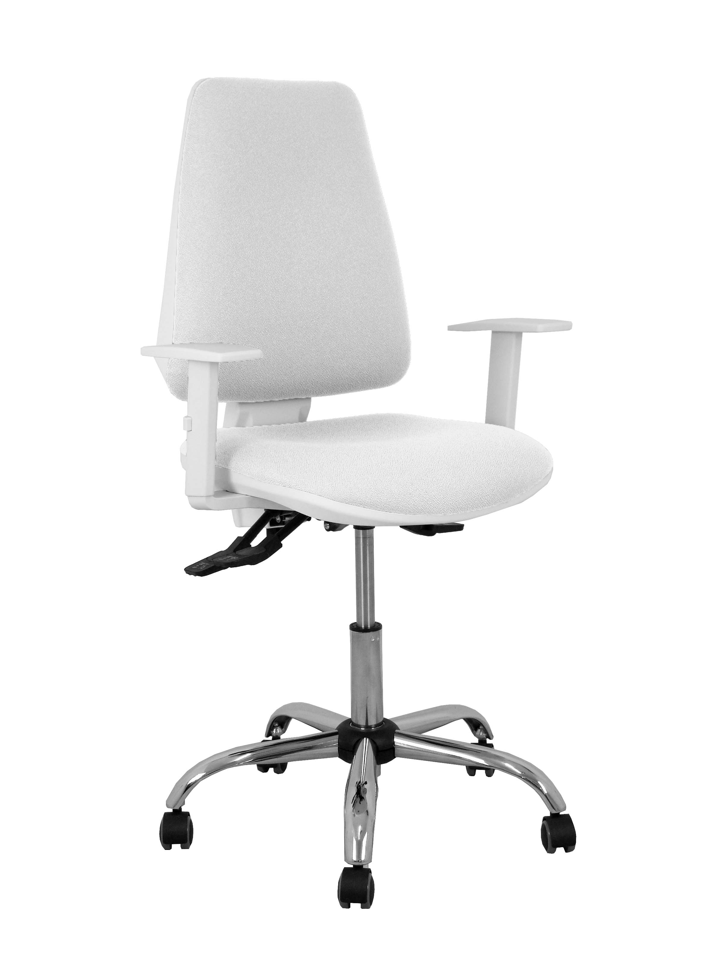 PIQUERAS Y CRESPO Silla Elche blanca asincro bali blanco brazos regulables ruedas de parque