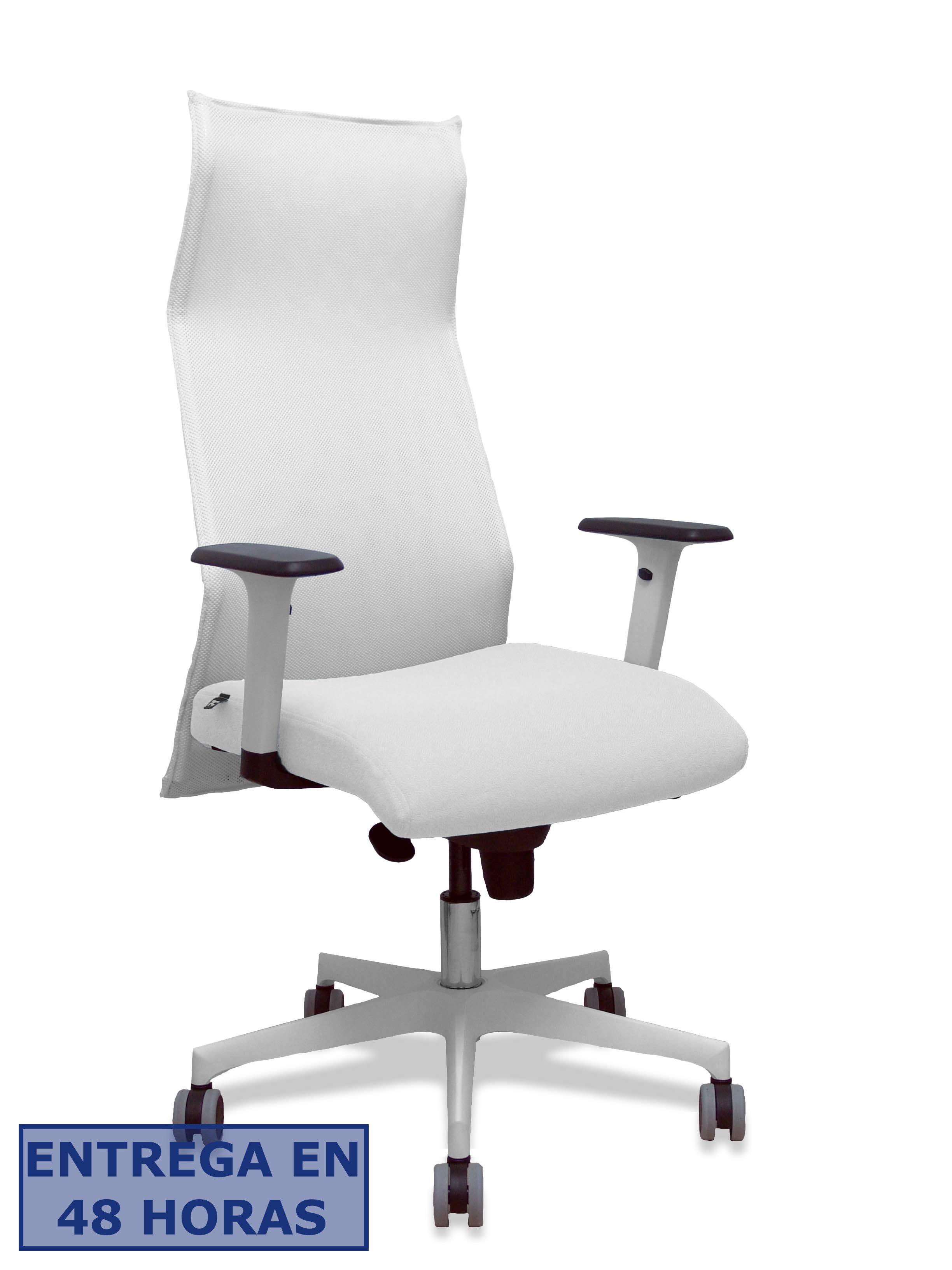 PIQUERAS Y CRESPO Sillon Sahuco blanco bali blanco brazos blancos base blanca ruedas parque 65mm