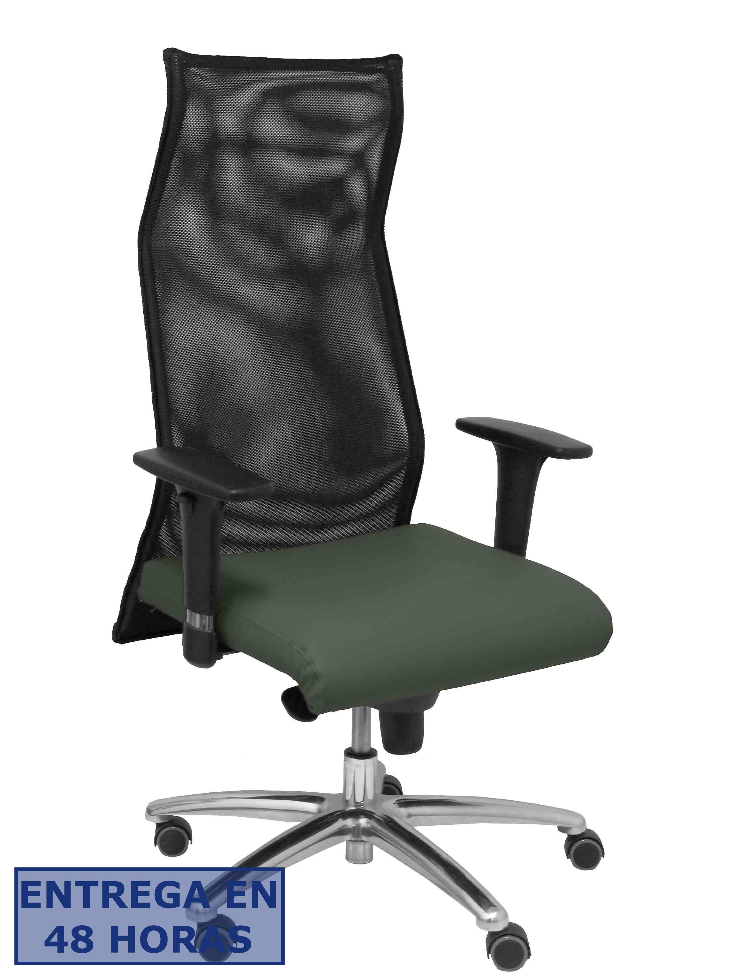 PIQUERAS Y CRESPO Sillon Sahuco similpiel gris oscuro