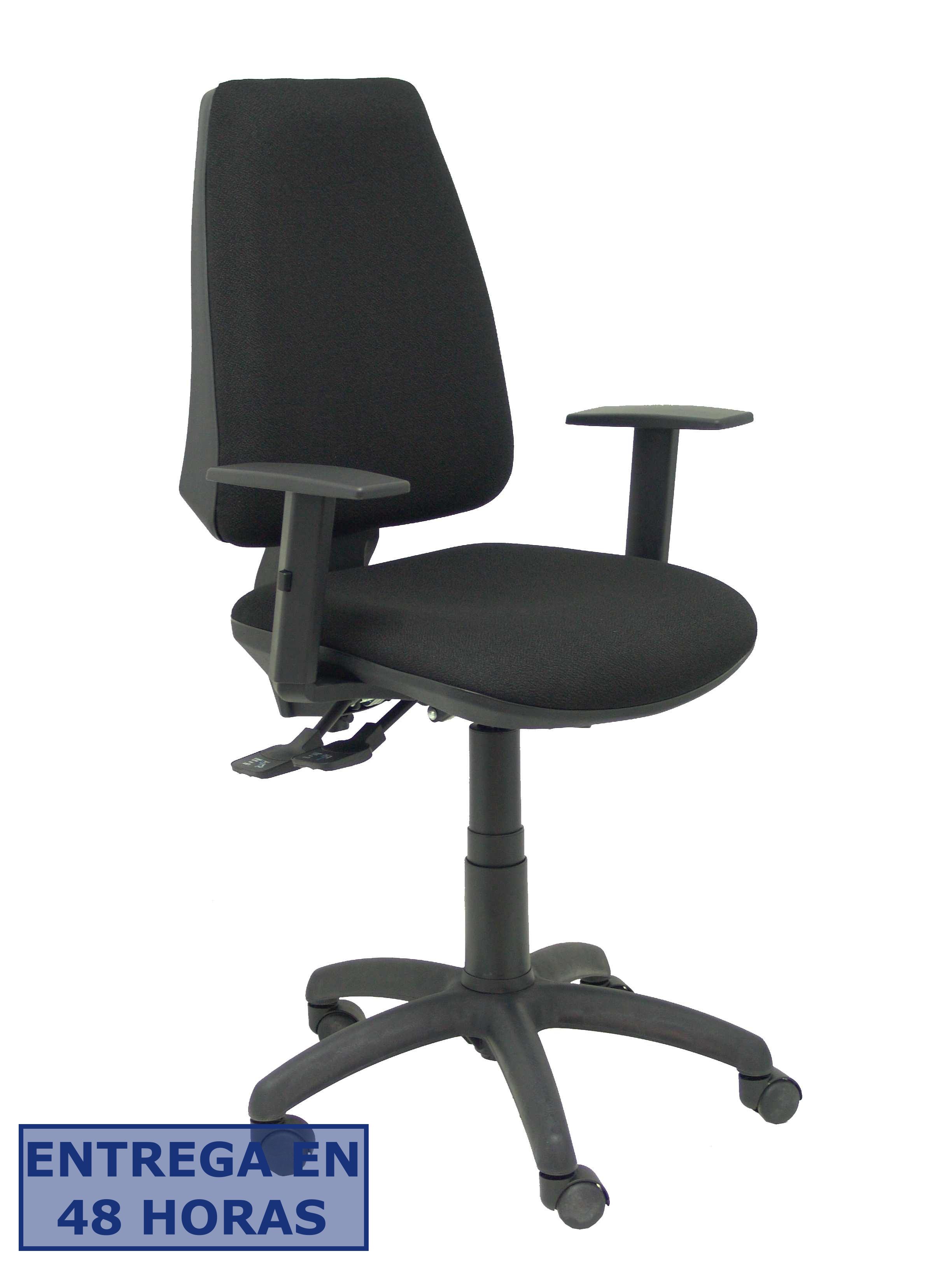 PIQUERAS Y CRESPO Silla Elche S brazos regulables bali color negro