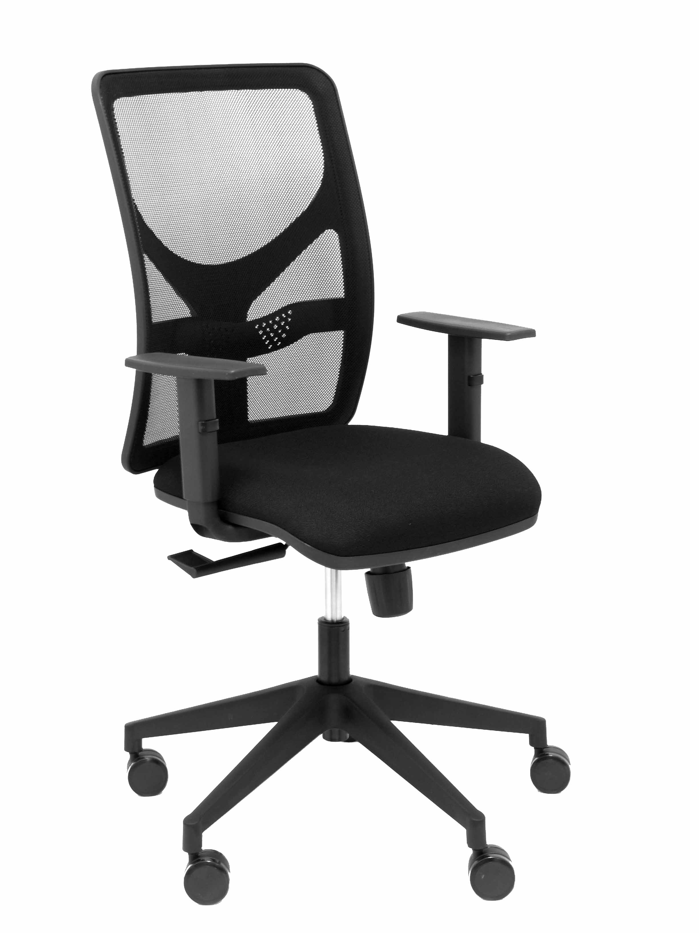 PIQUERAS Y CRESPO Silla Motilla malla negra asiento bali negro brazo regulable