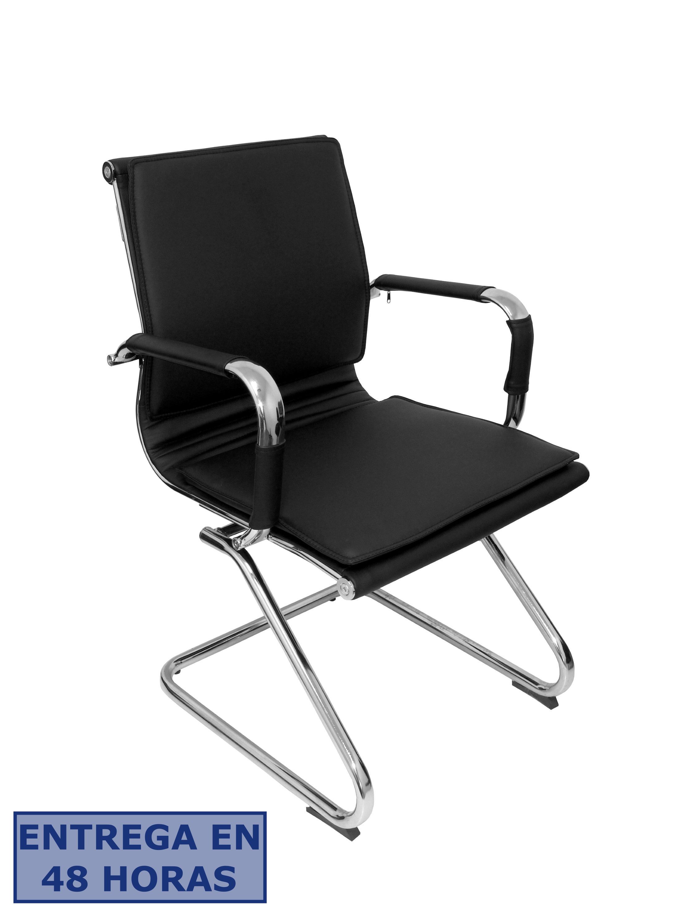 PIQUERAS Y CRESPO Sillon Yeste confidente patin similpiel negro ¡Ultimas unidades!!